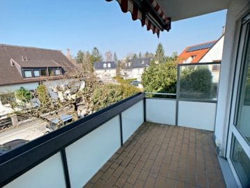 Ruhige, helle 2,5 Zimmerwohnung mit Südwest-Balkon in zentraler Lage von München / Ramersdorf - Balkon