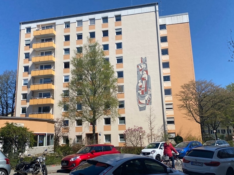 Attraktive 2 ZKB Wohnung mit Balkon und Alpenblick in begrünter Lage von Sendling / Westpark - Grundriss