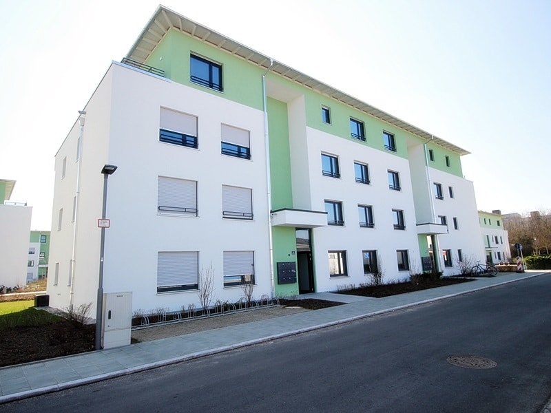 Perfekt geschnittene 3 ZKB Wohnung mit großem Südbalkon in Unterhaching - Nordansicht