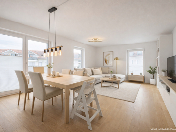 Wohnzimmer - Vermietete , helle 4 ZKB Wohnung mit 2 Balkonen in zentraler Lage von Sauerlach