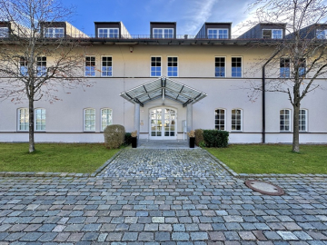 Eingang außen - Exklusive möblierte Open-Space Bürofläche in Keferloh